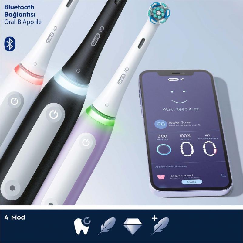  Oral-B iO 4 Şarjlı Diş Fırçası Mat Siyah