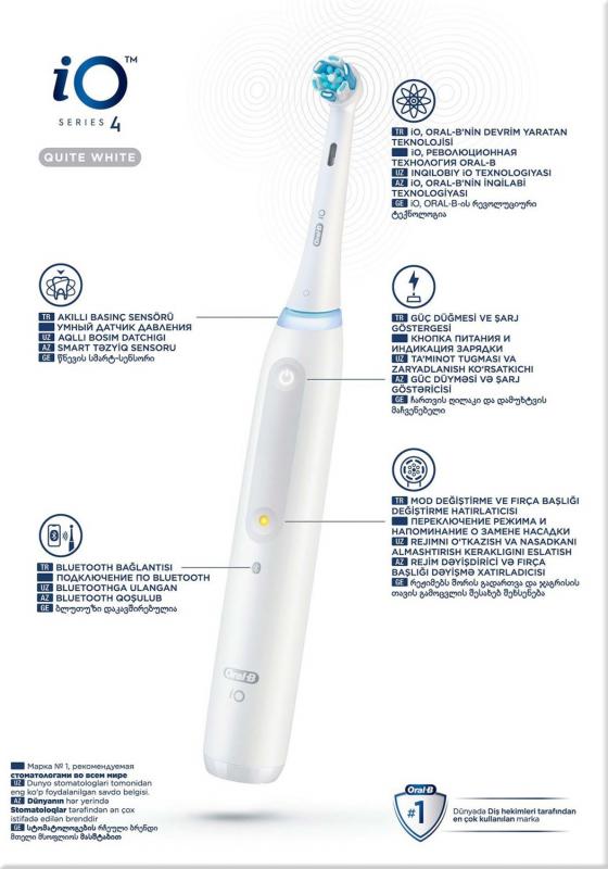  Oral-B iO 4 Şarjlı Diş Fırçası Mat Siyah