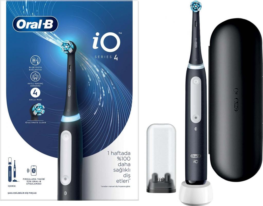  Oral-B iO 4 Şarjlı Diş Fırçası Mat Siyah