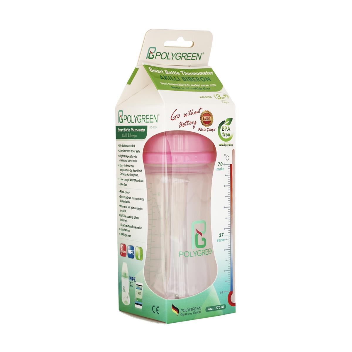 Polygreen Kd 3020 Akıllı Biberon (Pembe)