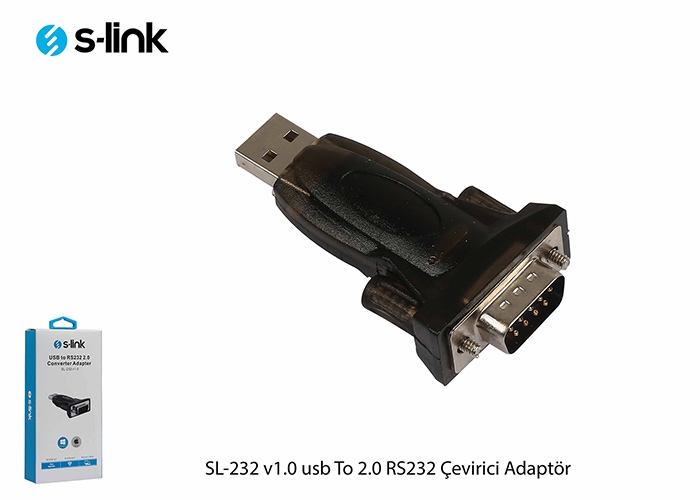 S-link SL-232 v1.0 usb To 2.0 RS232 Çevirici Adaptör