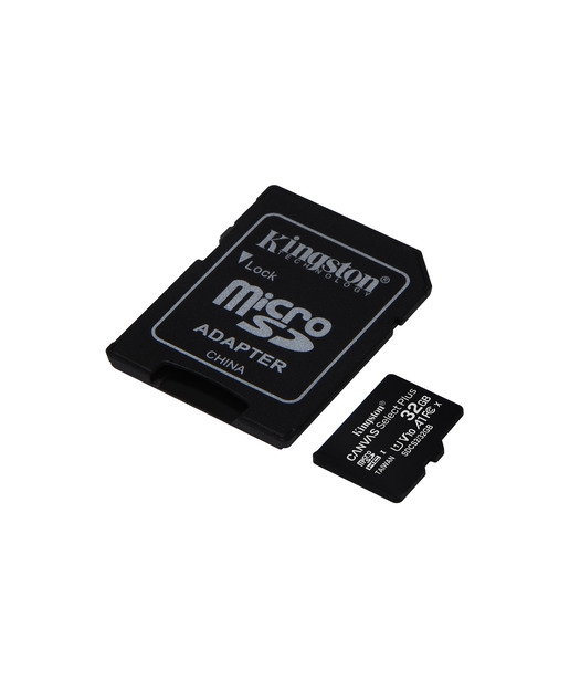 Kingston 32GB microSDHC Canvas Select Plus 100R A1 C10 Card + Adapter