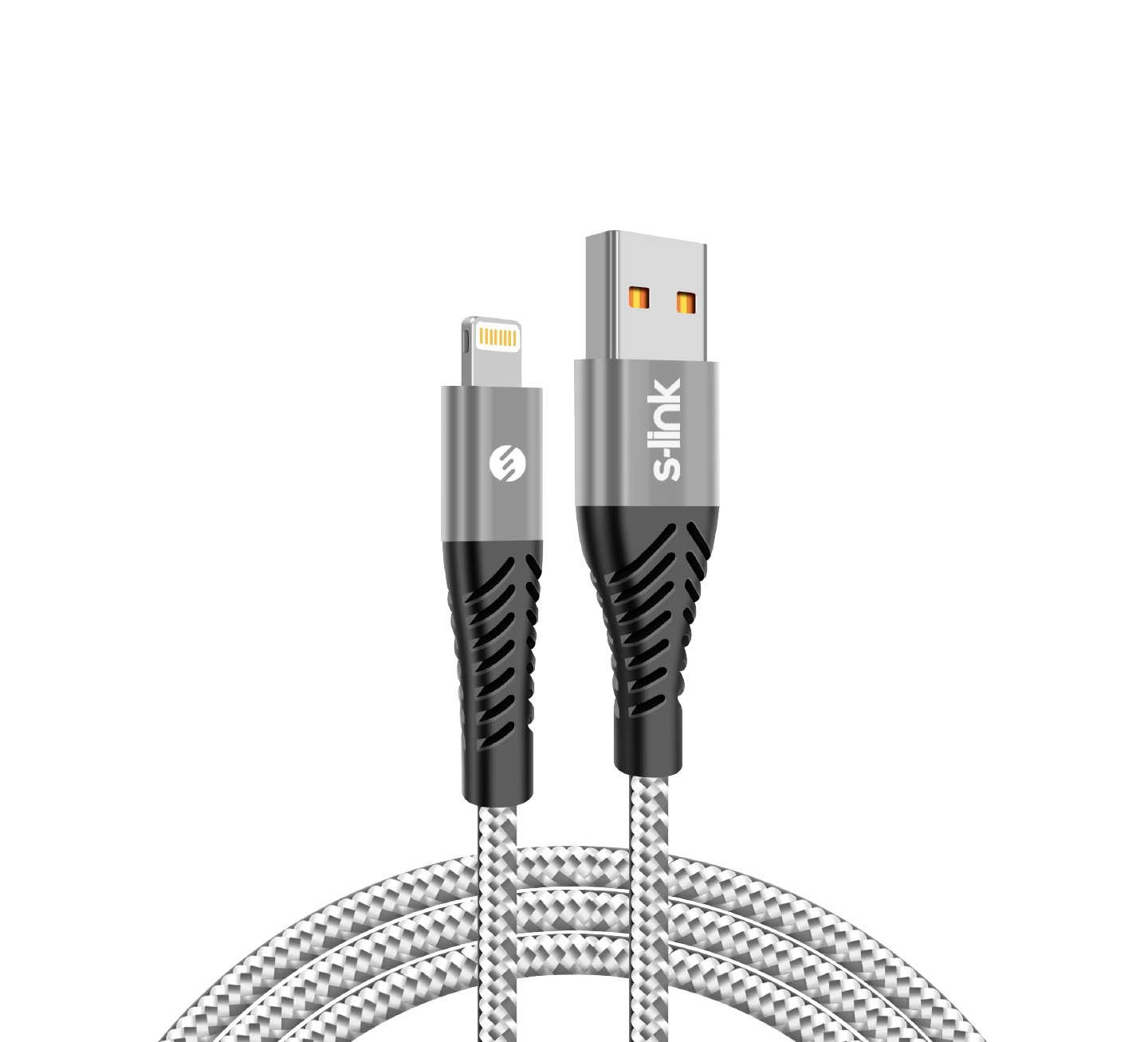 S-Link SL-STM50L Hızlı 3a Şarj-Data - Usb  Ligtning Kablo -ip örgülü