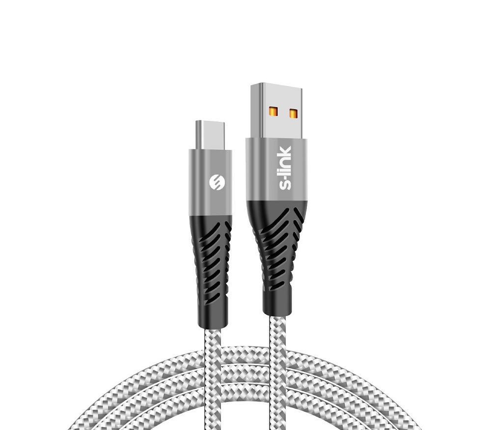 S-Link SL-STM50T Hızlı 3a Şarj-Data - Type-C Usb Kablo -İp Örgülü