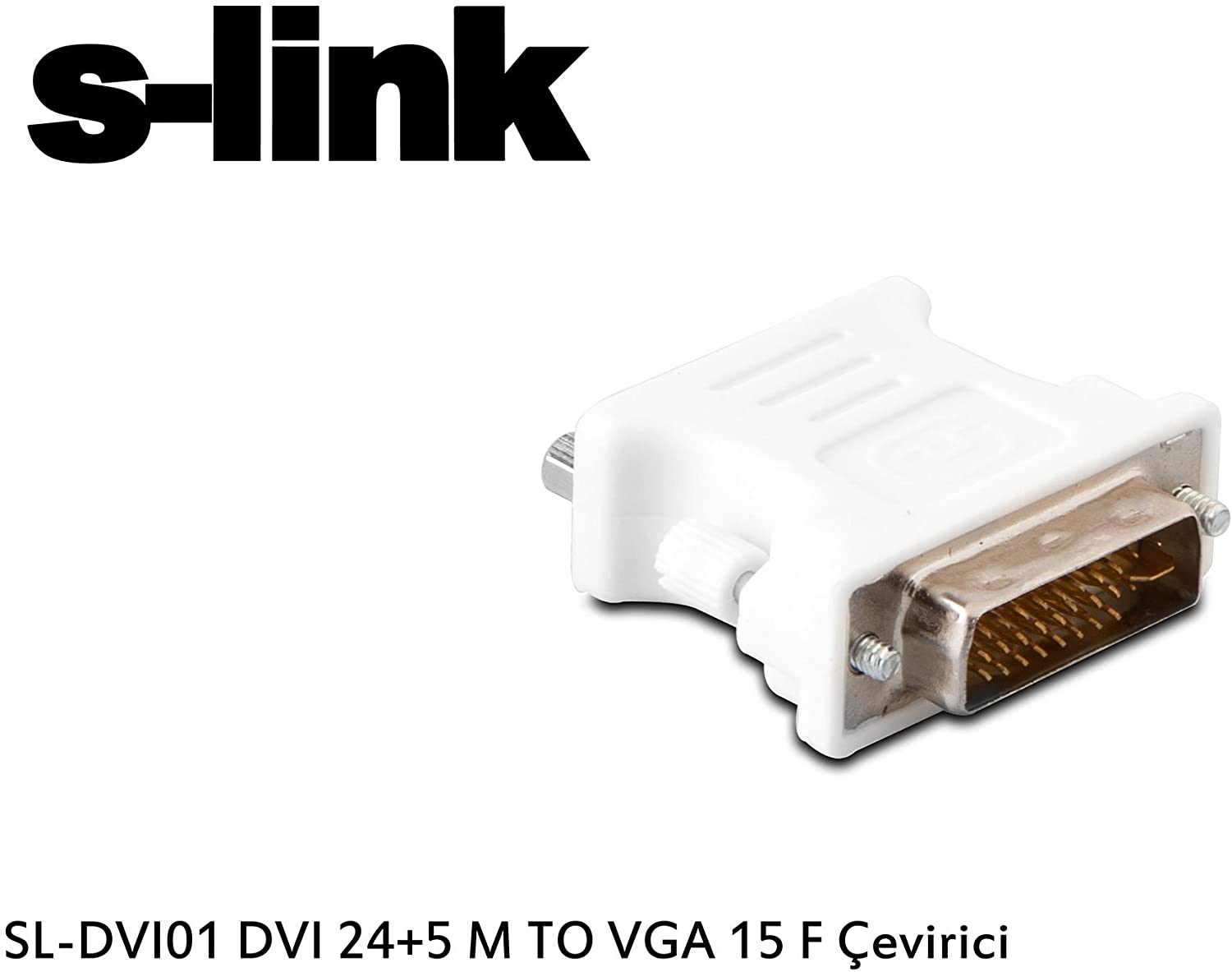 S-link SL-DVI01 DVI 24+5 M TO VGA 15 F Çevirici