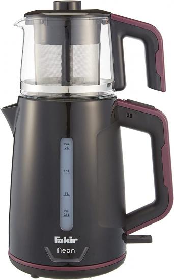 Fakir Neon Siyah Violet 1800 W Cam Demlikli Çay Makinesi ve Özellikleri