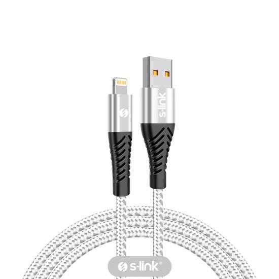 S-Link SL-STM55 Data ve Şarj Kablo Lightning 3A 1 M Hızlı Şarjj Fiyatı