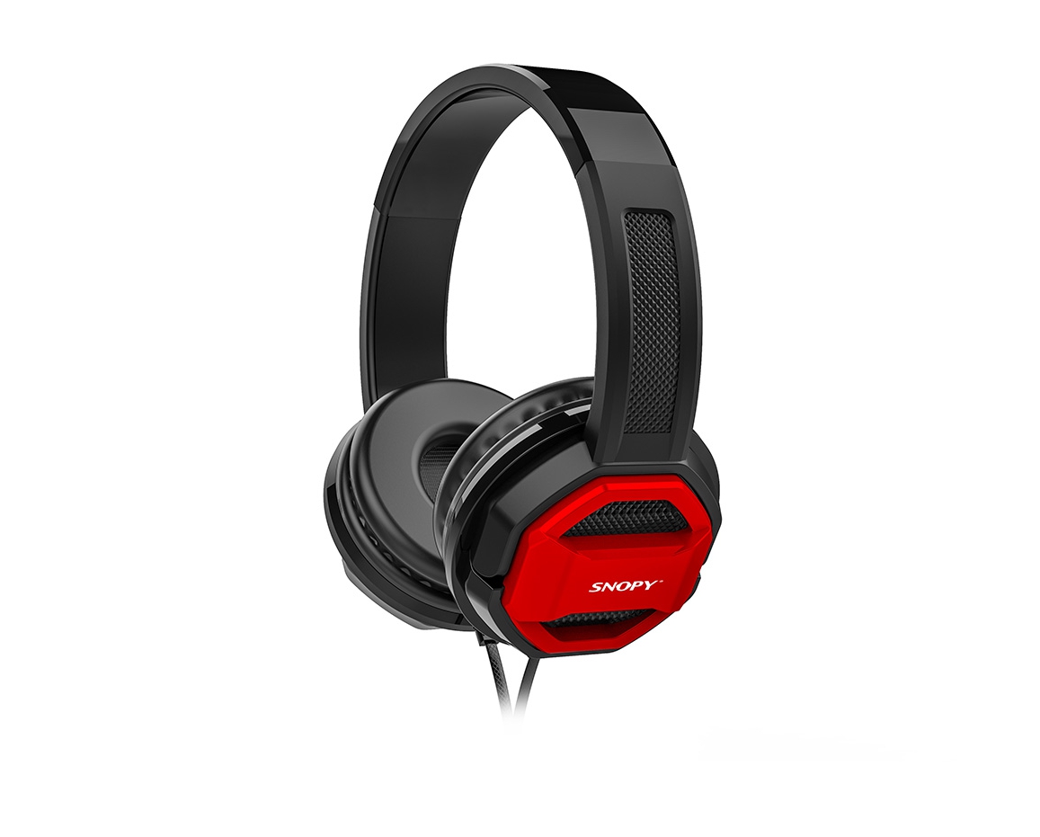 Snopy SN-101 BONNY Kırmızı PC-Telefon Mikrofonlu Kulaklık