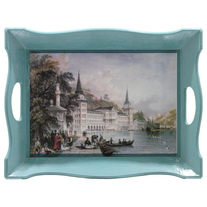 Tepsi Ahşap İstanbul 38x28x6cm