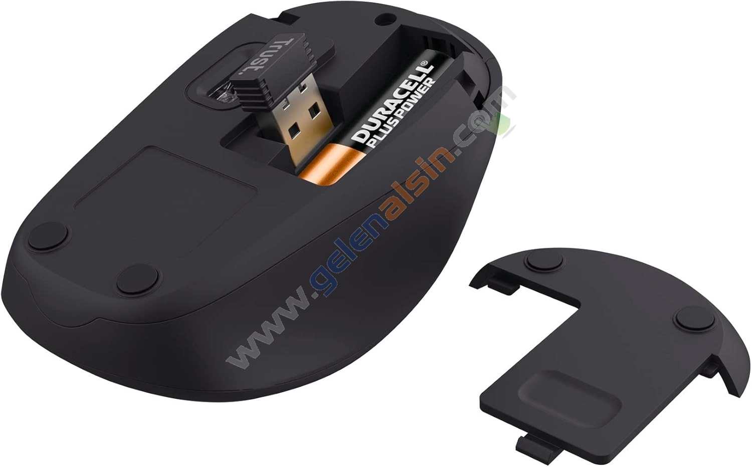Trust 24549-02 Sessiz Kablosuz Mouse Gri