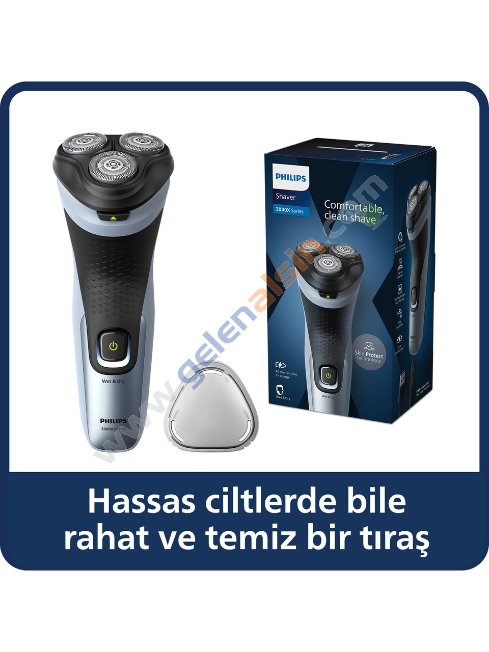 Philips 3000X Serisi X3063/00 Islak Kuru Tıraş Makinesi